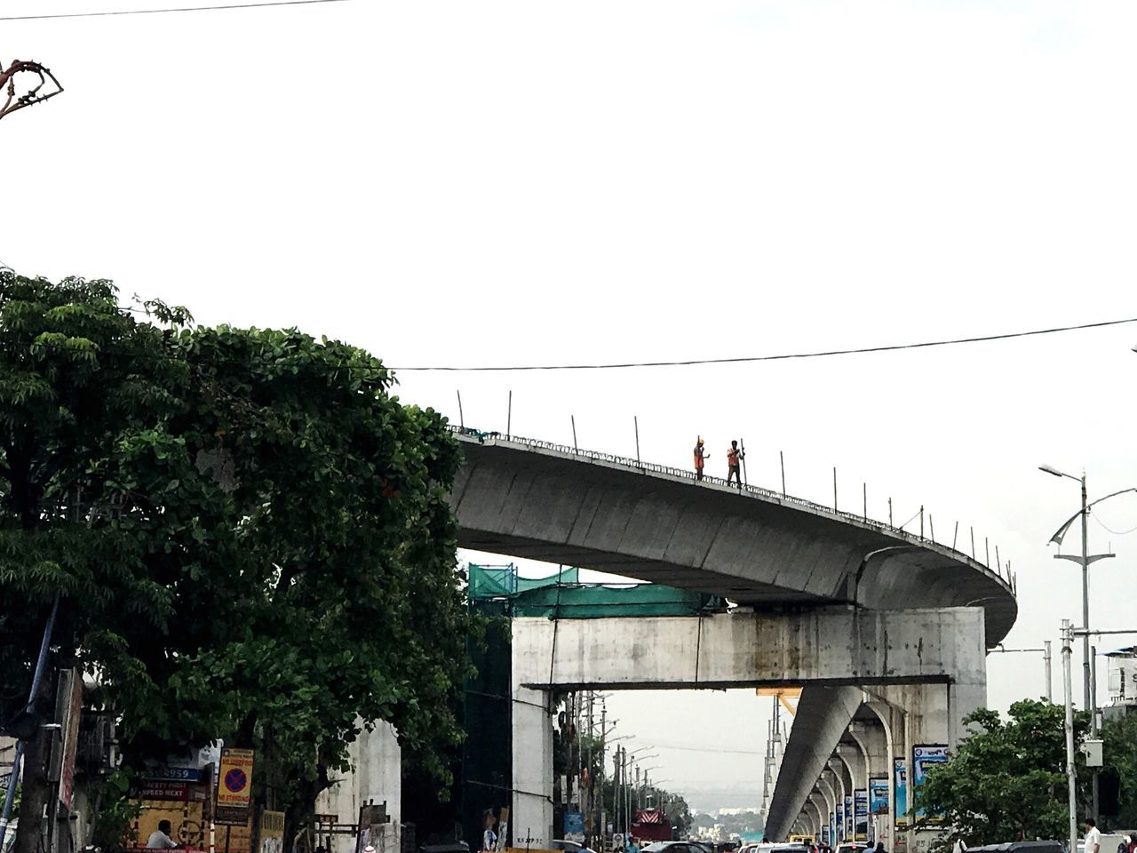 BRIDGE AGAINST SKY IN CITY