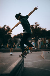 Man skateboarding on skateboard