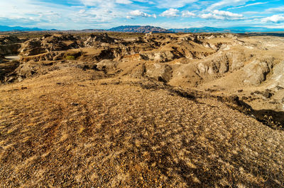 Rock formations on landscape