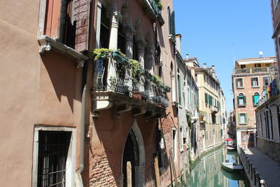 Low angle view of buildings against sky