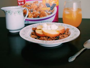 Close-up of food in plate