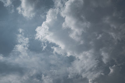 Low angle view of clouds in sky