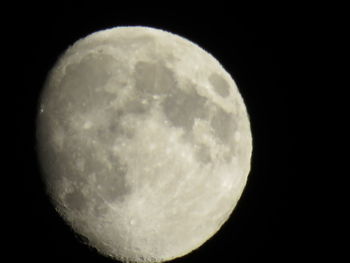 Moon in sky at night