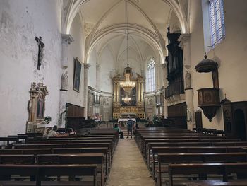 View of cathedral in building