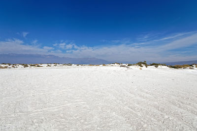 Scenic view of desert against sky