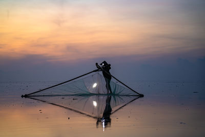 Scenic view of sunset