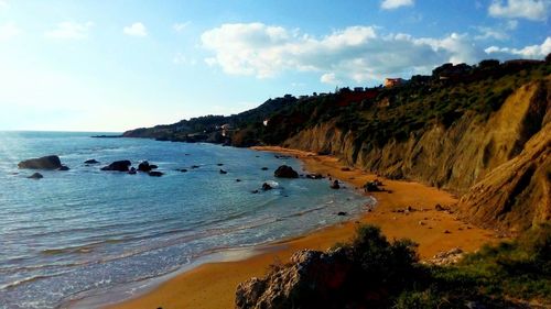 Scenic view of sea against sky