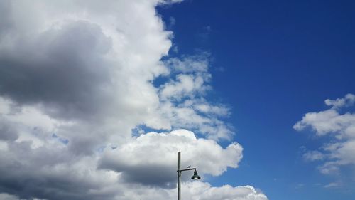 Low angle view of cloudy sky