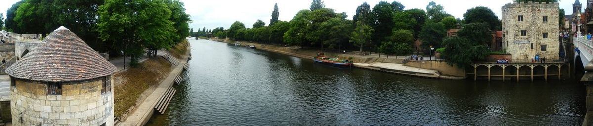 View of canal along buildings