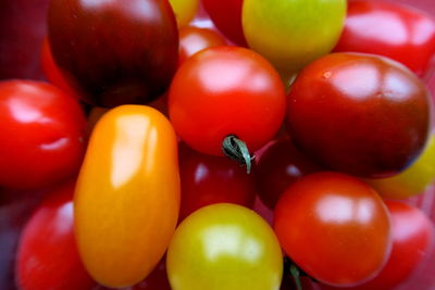 Full frame shot of cherry tomatoes