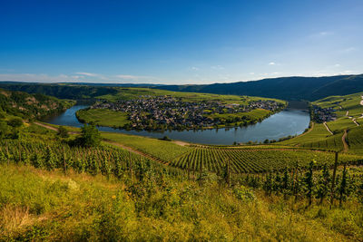 Moselle loop in spring, germany