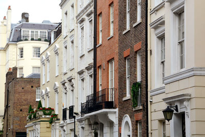 Low angle view of buildings against sky