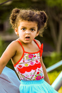 Portrait of cute girl