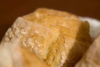 Close-up of bread on table