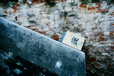 Close-up of weathered wall