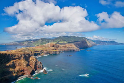 Panoramic view of sea against sky