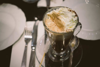 Close-up of drink on table