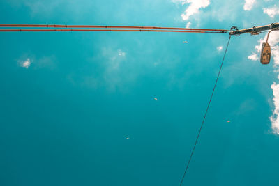 Low angle view of blue sky