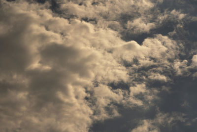 Low angle view of clouds in sky