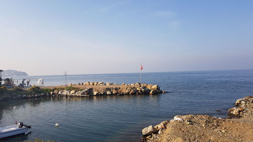 Scenic view of sea against sky