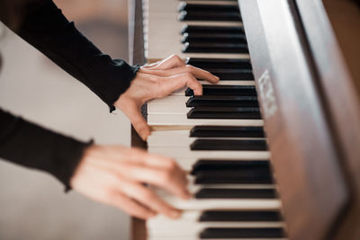 Man playing piano