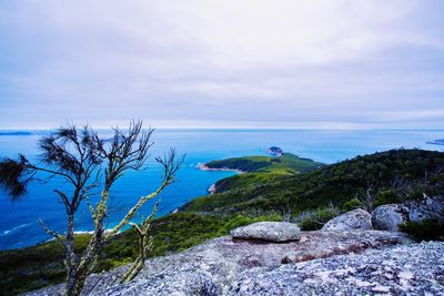 Scenic view of sea against sky