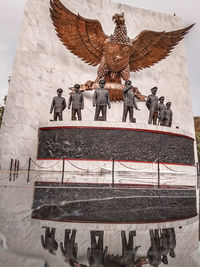 Low angle view of statue