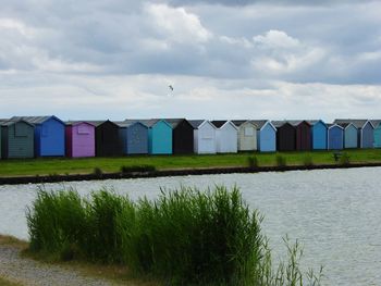 Built structure against cloudy sky
