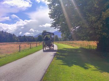 Footpath passing through field