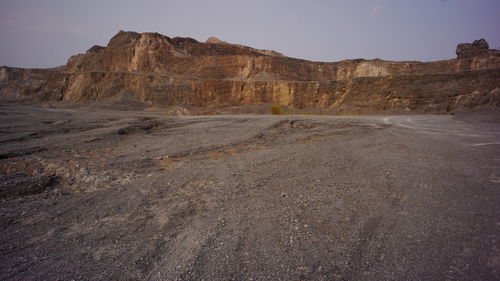 Rock formations in desert