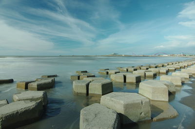 Panoramic view of sea against sky