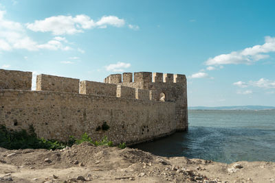 View of fort on the beach