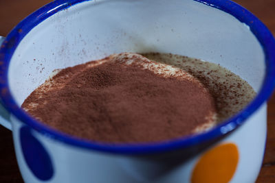 Close-up of coffee on table