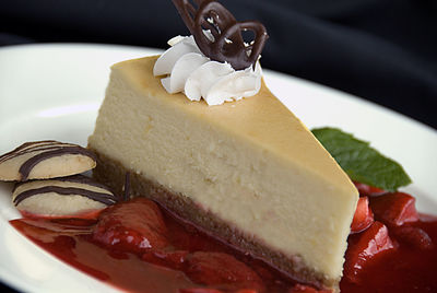 Close-up of cake slice in plate