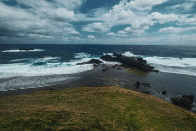 Scenic view of sea against sky