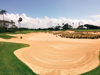 Scenic view of golf course