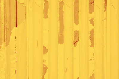 Detail shot of yellow wall