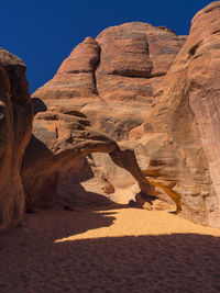 Rock formations in a desert