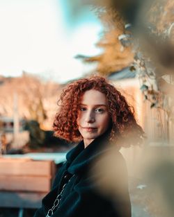 Portrait of beautiful young woman