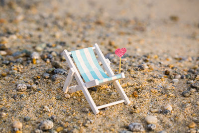 Close-up of sand on beach