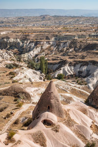 High angle view of historical building