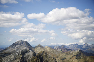 Peaks in aisa valley in huesca province, pyrenees in spain.