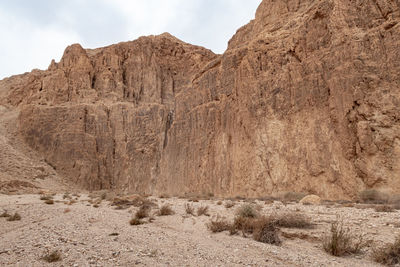 Rock formations in desert