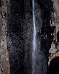 Low angle view of waterfall in yosemite national park - california