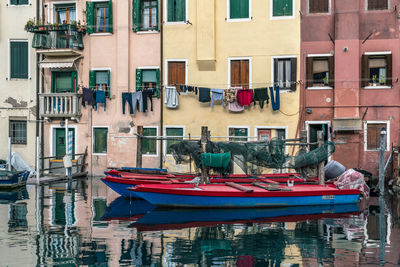 Boats in canal