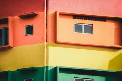 Full frame shot of colorful building
