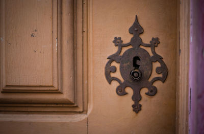 Close-up of door