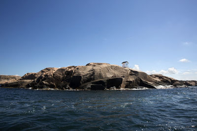 View of rocky coast