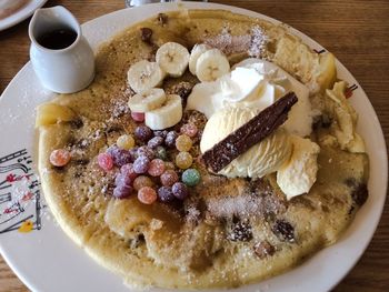 Close-up of served food