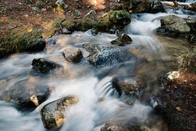 Water stream in the mountain range